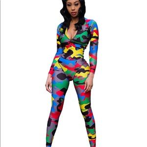 Filthy Wealth’s Iconic CAMO LONG SLEEVE BODYSUIT